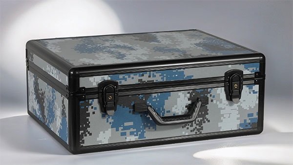 camouflage color portable aluminum case